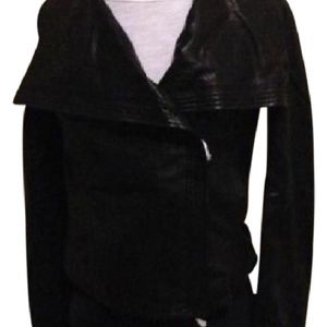 Vince Black Leather Jacket